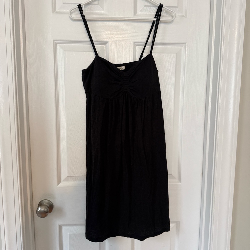 American Eagle Outfitters Black Top with Elastic Neckline